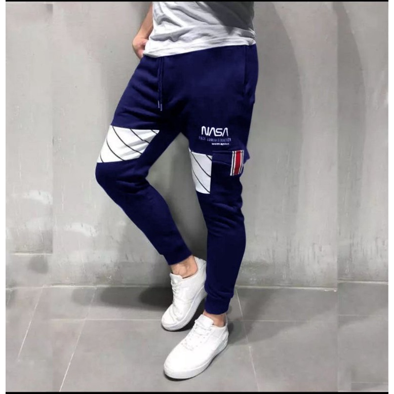 JOGGER PANTS NASA CELANA JOGER PANJANG PRIA DISTRO FASHION COWOK KEREN