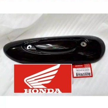 18318-K16-A00ZB tutup knalpot scoopy fi K16 warna hitam 2013 sampai 2016 asli honda