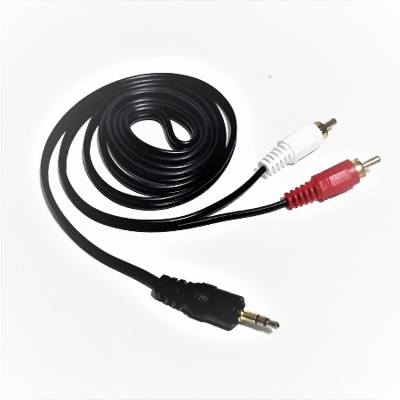 Kabel Aux Transparan 1 ke 2 Audio Jack aux RCA