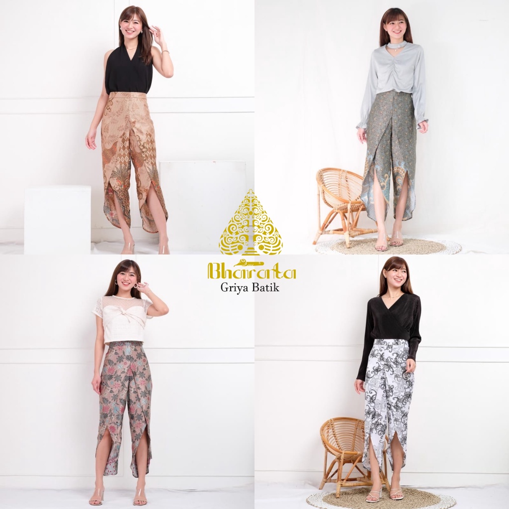 Celana Wanita / Celana Panjang Wanita / Celana Kain Wanita / Celana kulot / 521 Celana batik satin /