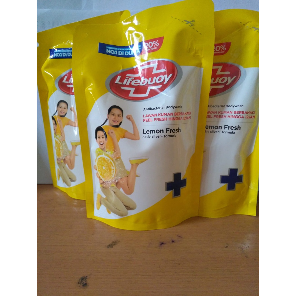 Lifebuoy Refill 850ml Body wash World's no1,Lemon fresh,Total10, antibakteri lawan kuman