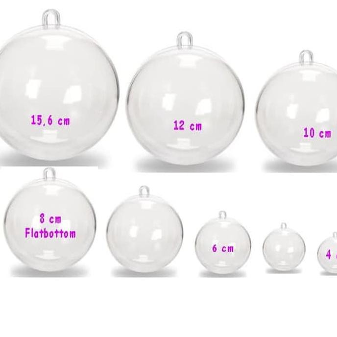 

PALING MURAH Acrylic Ball 10cm dome/ Bola akrilik bening fillable plastik sale sale