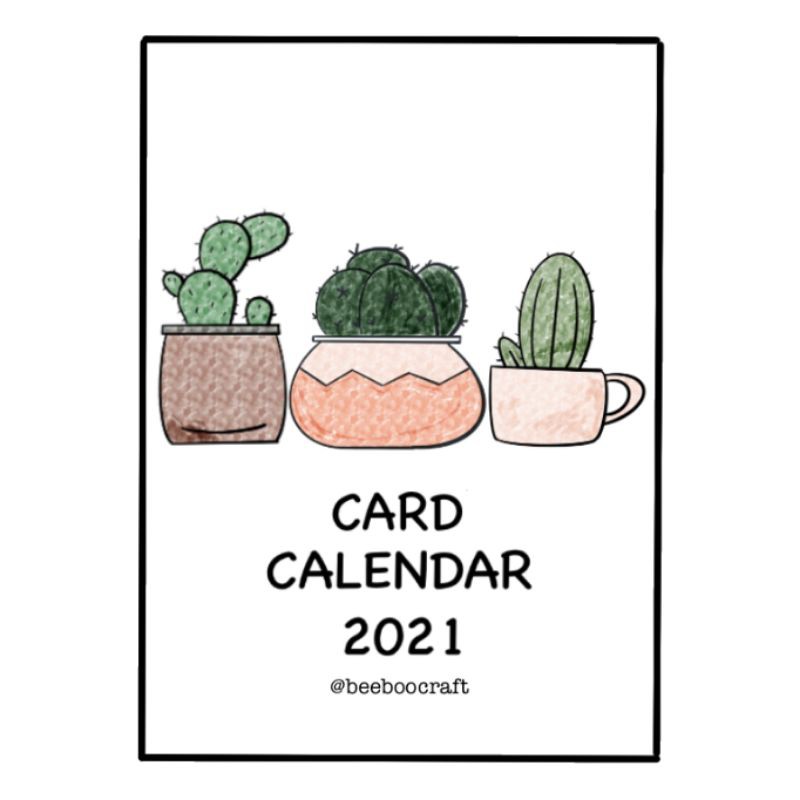 

Kalender aesthetic 2021 Lengkap dengan Tanggal merah (card calender aesthetic) - cactus