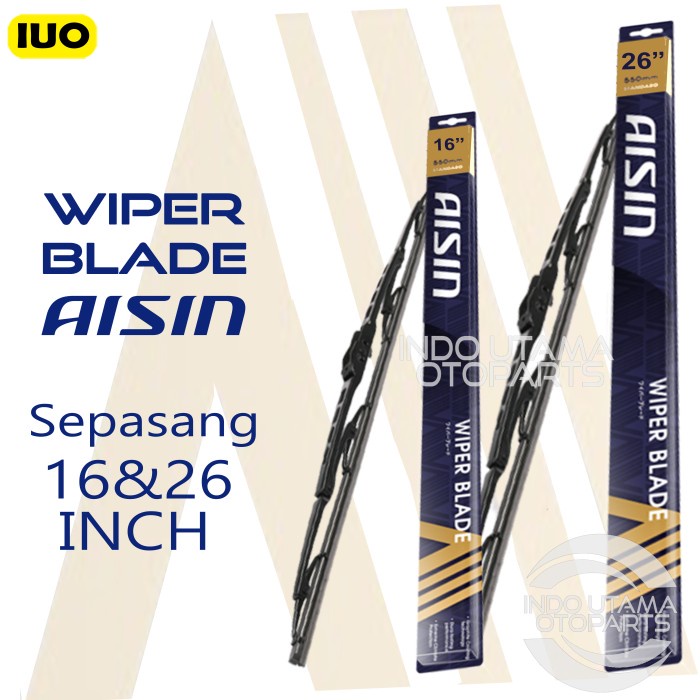 Wiper Mobil Mitsubishi Xpander AISIN Sepasang 16-26&quot; ORIGINAL