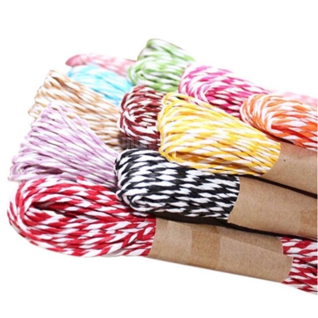 

Tali rami warna per 10 meter (1roll) tali craft hiasan kado tali box kue