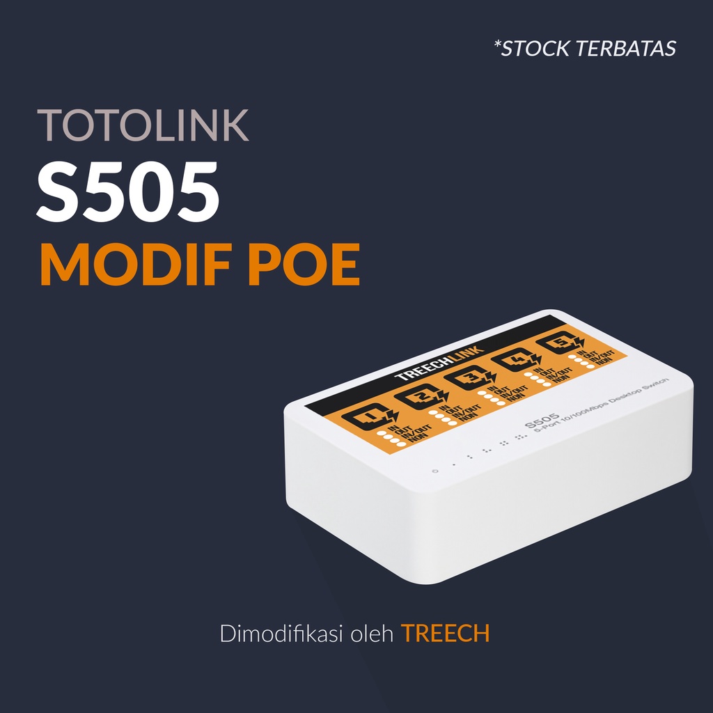 SWITCH TOTOLINK S505 MODIF POE MURAH