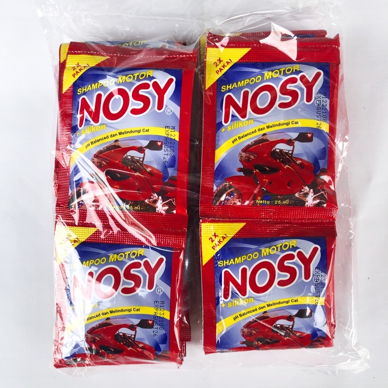 NOSY Shampo Motor 1 pack isi 24 sachet @25ml