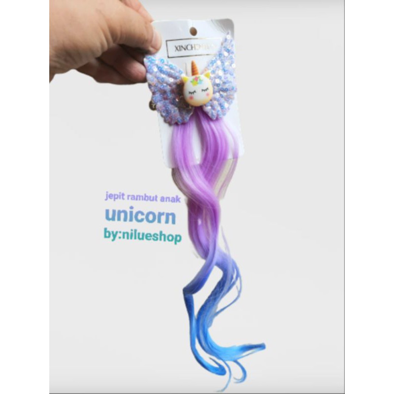 JEPIT RAMBUT UNICORN /jepit rambut anak import