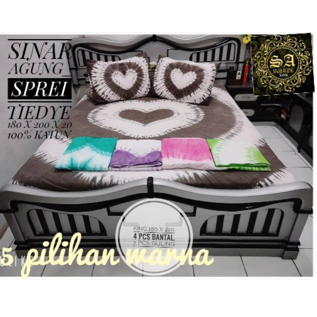 SINAR AGUNG_ SPREI TIEDYE 145 _165K