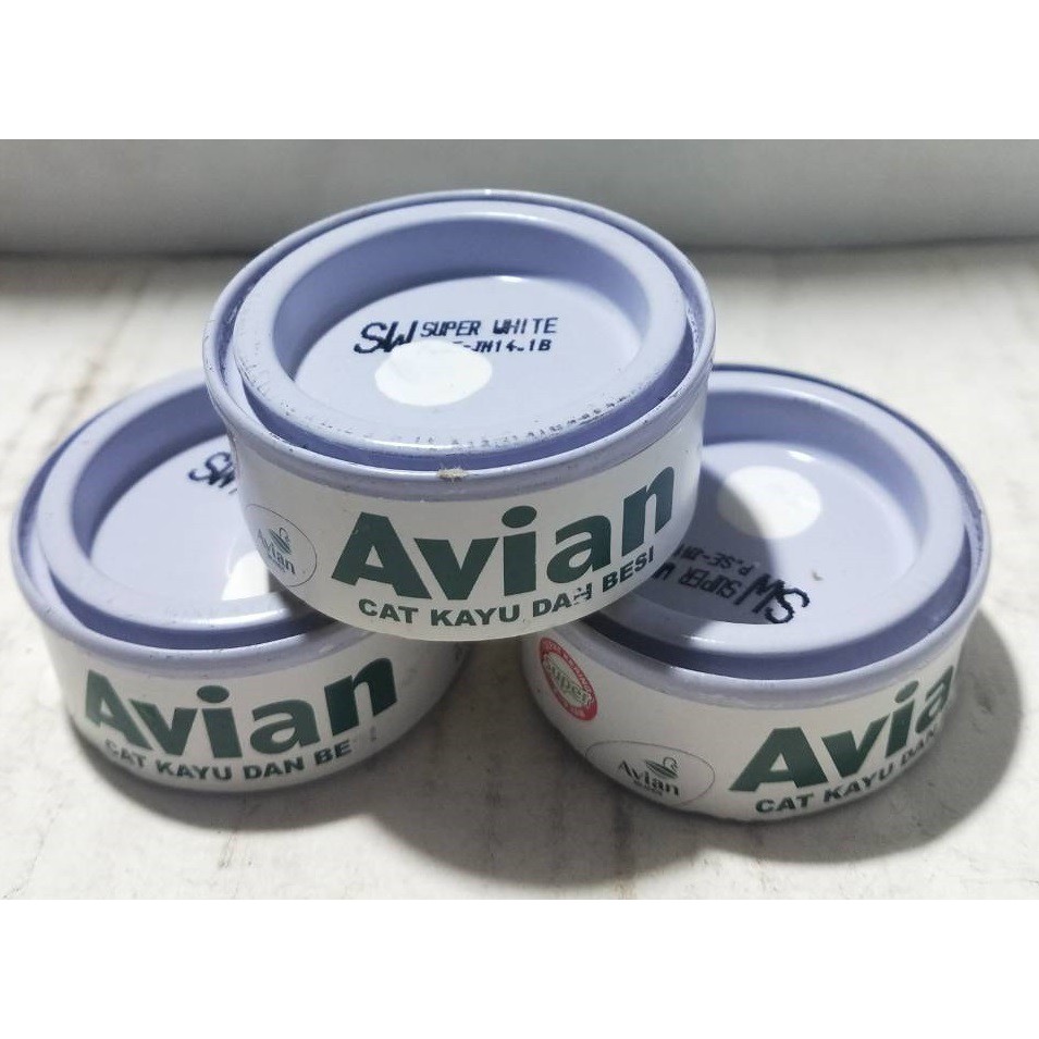 CAT BESI KAYU AVIAN 25 mL SUPER WHITE / PUTIH