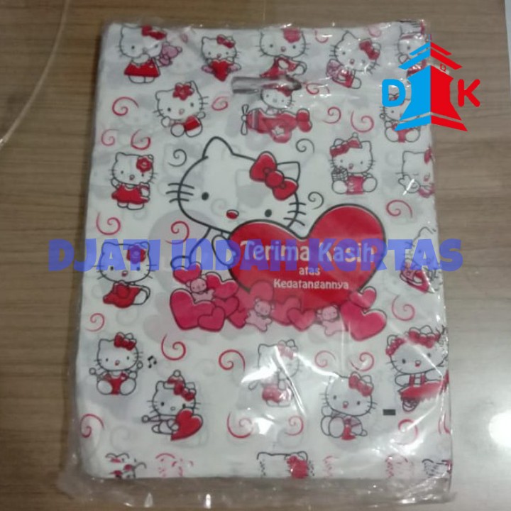 TERMURAH !!! Tas Plastik Olshop Cantik Hello Kitty / Plastik HDPE Uk 30 x 40