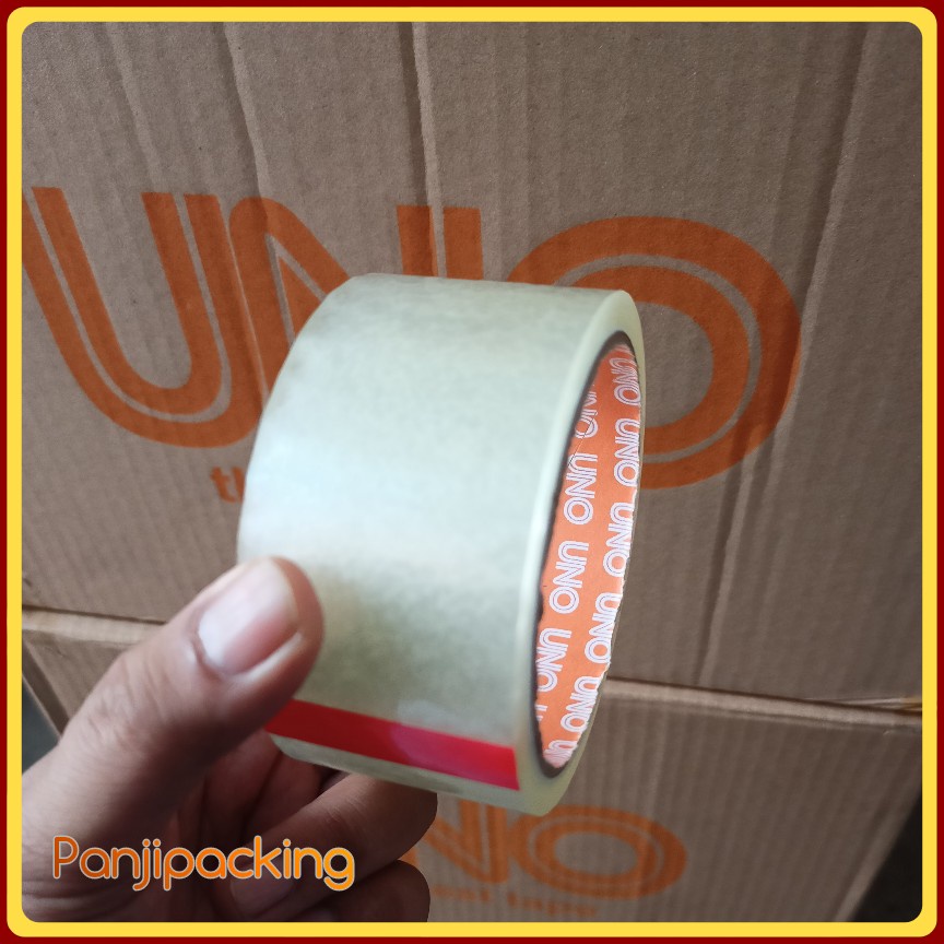

Lakban Bening / Coklat 1 dus 45mm x 50Y Solatip 72 roll Murah Uno Bandung IPS