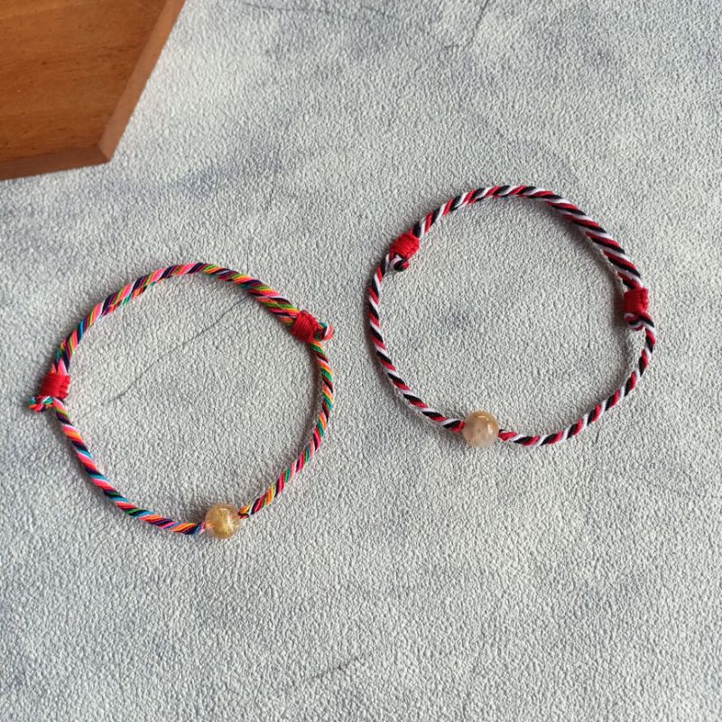 Gelang Rambut Sedana Mata 1  / Gelang Merah Rambut Sedana  / Gelang Tridatu Bali Murah / Gelang Rambut Sedana / Gelang Couple Murah / Gelang Rejeki / Gelang Tali Hitam / Craftdewata