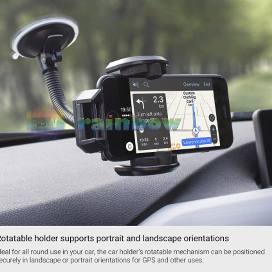 Terbaru HOLDER MOBIL LEHER PANJANG PHONE HOLDER CAR HOLDER LEHER ANGSA TANGKAI PANJANG UNTUK HP 360