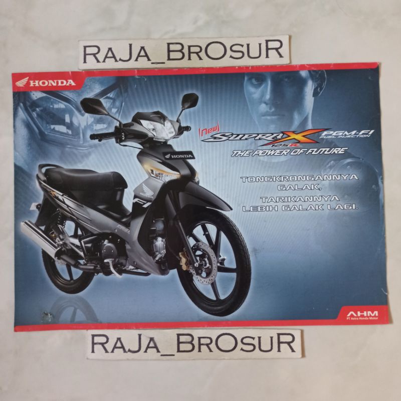 Poster brosur katalog flyer Honda Supra X125R Supra X 125R PGM FI 2007
