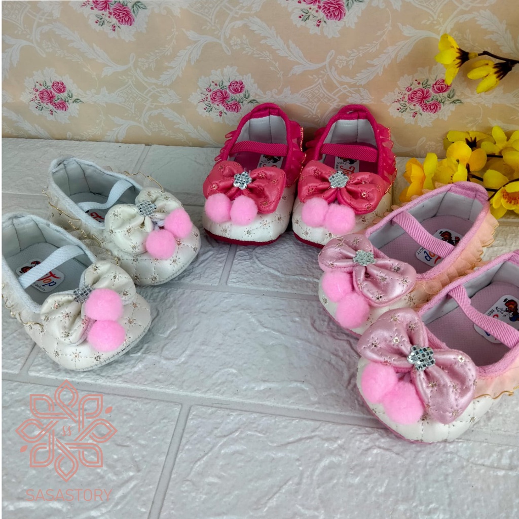 SEPATU PREWALKER BABY BAYI PESTA ANAK PEREMPUAN 0-12 BULAN FP15