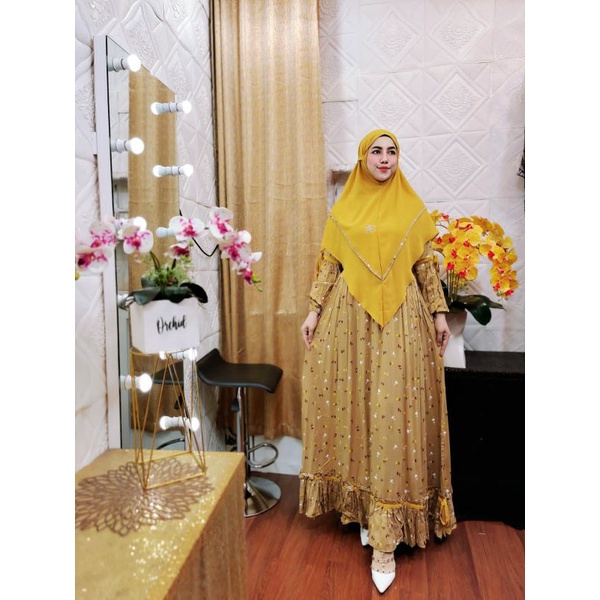 Lora Dress set syari By Hijabika