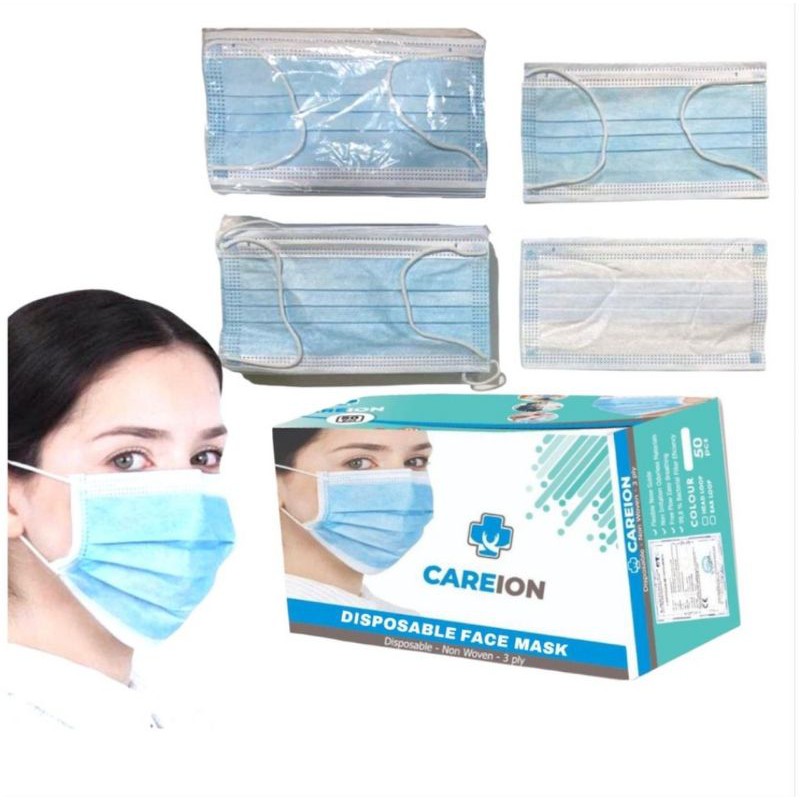 Masker Protector CAREION 3 Ply 50 pcs