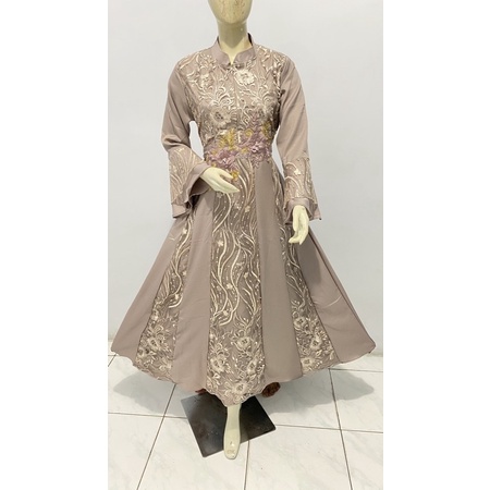 Gamis Johra/Baju Gamis Brukat Tile Dewasa Gamis Brukat Pesta Gamis Premium Fashion Muslim