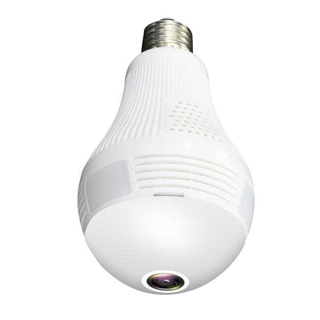 COD Cctv Lampu Ip Wireless 2 Mp Panorama Fisheye 360 (Bohlam / Bulb) / Bohlam LED E27 dengan CCTV IP Camera 1080P 200W Infrared