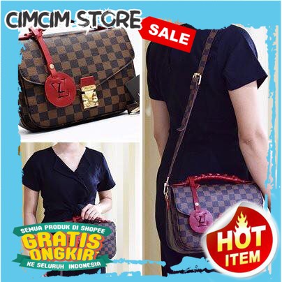TAS SELEMPANG WANITA IMPORT TERMURAH / LV METIS POCHETTE KEPANG TAS BATAM IMPORT MURAH FULL EMBOS DA