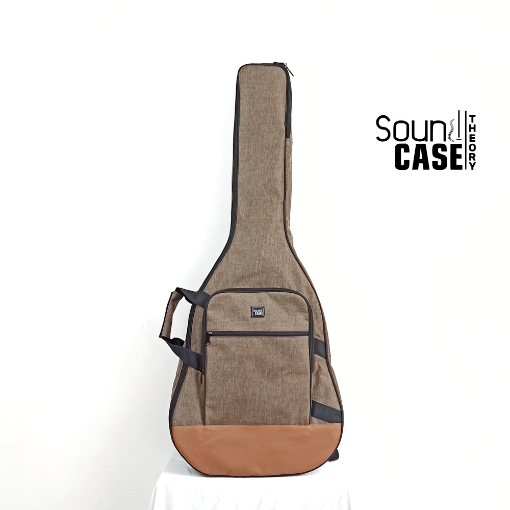 Tas Gitar Akustik Denim Saku Dobel / Softcase Gitar Akustik Jumbo / Sarung Gitar