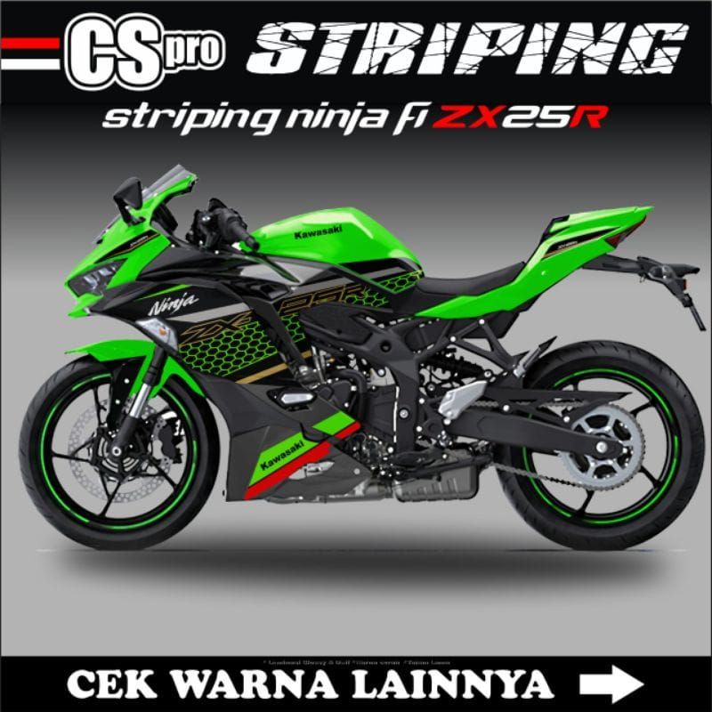 Decal Striping Ninja Zx 25R Stiker Variasi Motif Ori Livery Krt