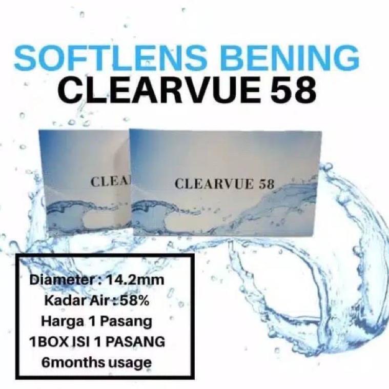 SOFTLENS BENING CLEARVUE 58 (DISPOSABLE BULANAN)