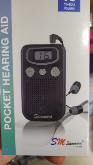 Alat Bantu Dengar Digital / Pocket Hearing Aid /Sammora SM-328 / ABD kabel, kecil, muat di kantong