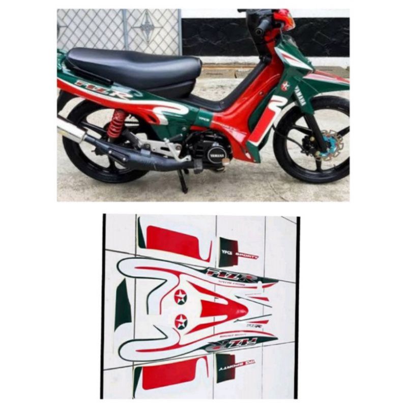 striping stiker fiz r Caltex warna hijau