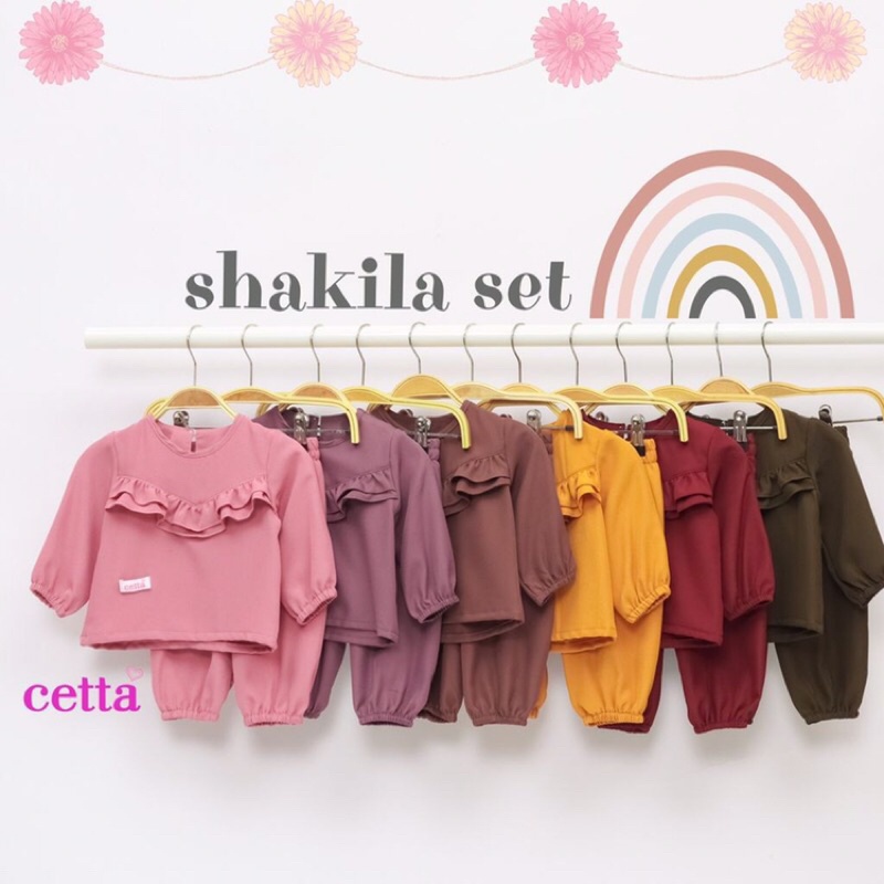 Shakila Set (3bln-7th) by cetta | one set setelan anak cewek cantik