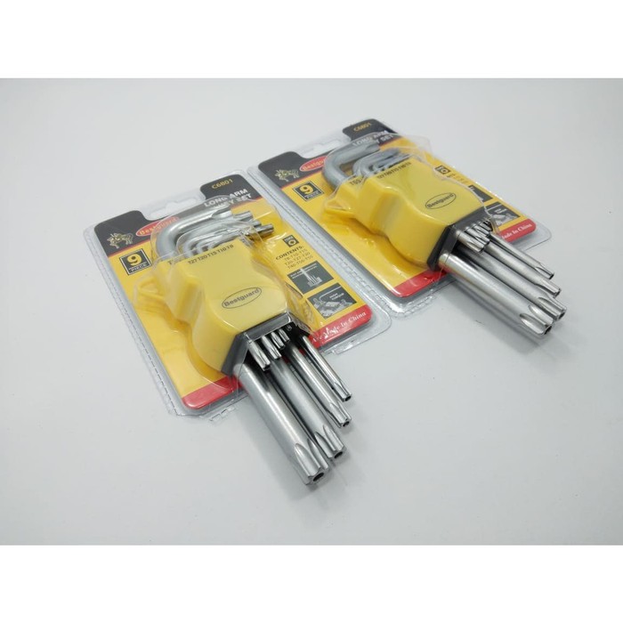 Kunci L ARM Long Bintang Pendek Set 9 PCS TORX KEY 6801