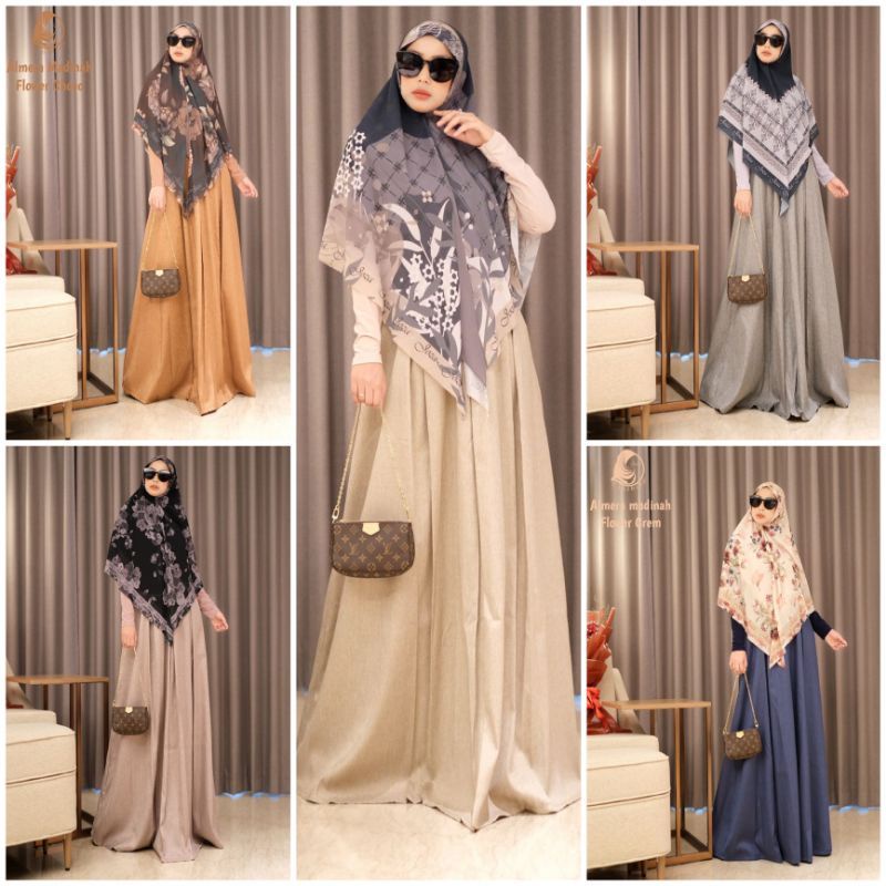 [JOZA CLOTHING] GAMIS SYARI TERBARU / DRESS SET PRINTING " JOZA ALMERA MADINAH SET " BY JOZA CLOTHIN