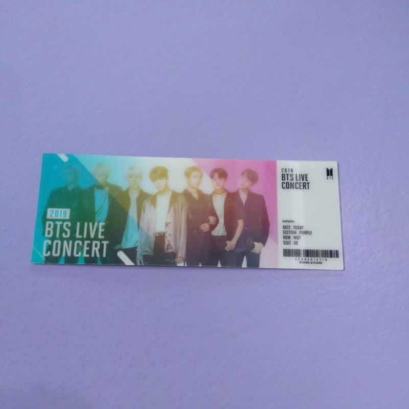 official photocard Jimin/suga/tiket BTS world