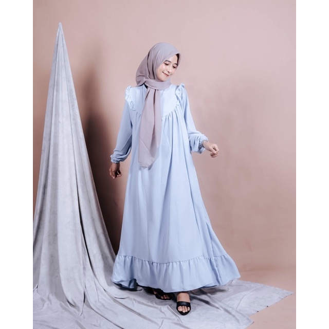 Gamis Crinkle Airflow | Dress Crinkle Airflow | Dress Crinkle Polos