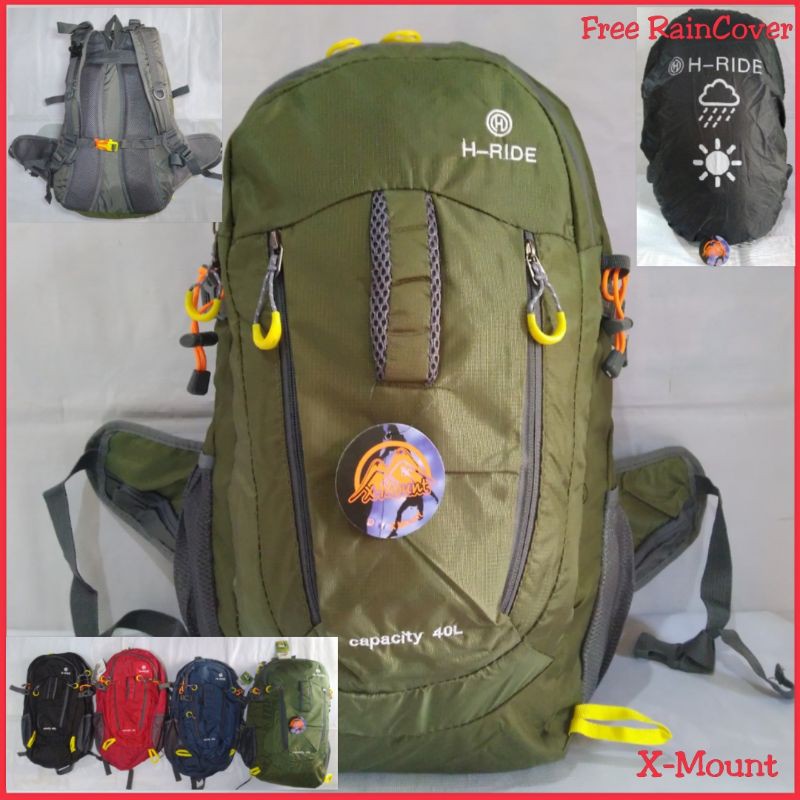 Tas Ransel Gunung H Ride Adventure 40 50 Carrier Daypack laptop