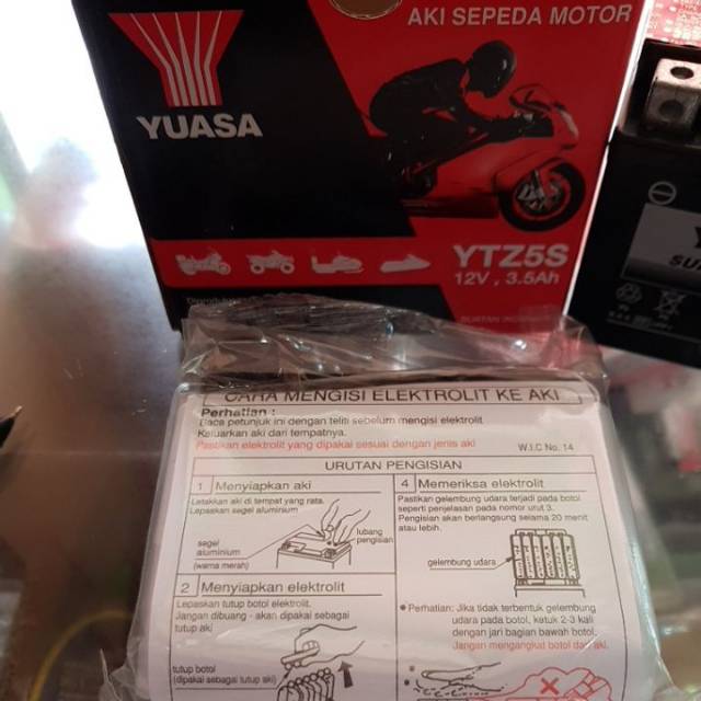 Aki Kering Yuasa YTZ5S YTZ-5S Kharisma Supra X125 Spin Beat Vario Revo Absolute Vixion Byson CS1