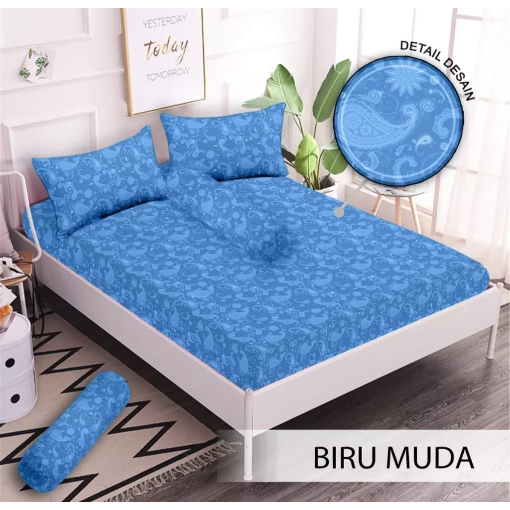 Aloha SPREI Embos Bermotif Ukuran 180x200 Cm - BAHAN HALUS DAN ADEM -SPRAI ANTI LUNTUR BERKUALITAS