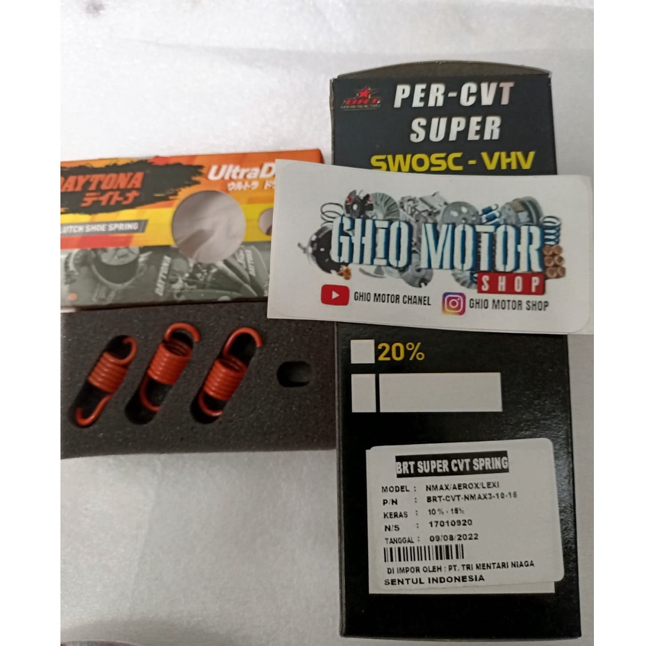 Paket Kirian Nmax Aerox Big pulley Nmax aerox pulley/Rumah Roller Aerox 155 All new Nmax Lexi 125/paket big pully aerox New aaerox old &amp; all new nmax /paket akselerasi Aerox new/all new aerox Puly costum rumah roller bubut big pully lexi ghio motor shop