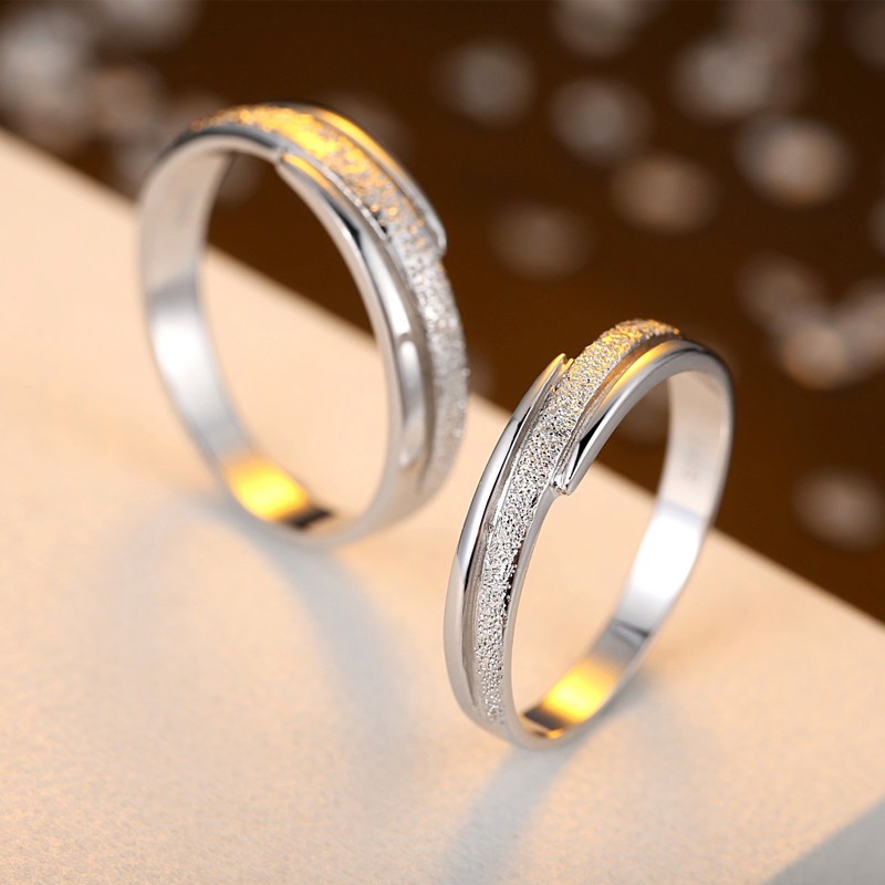 Cincin Kawin Silver Emas Wanita Tunangan Nikah Asli Murni Perak 925 Silver 925 Wedding Ring Couple R