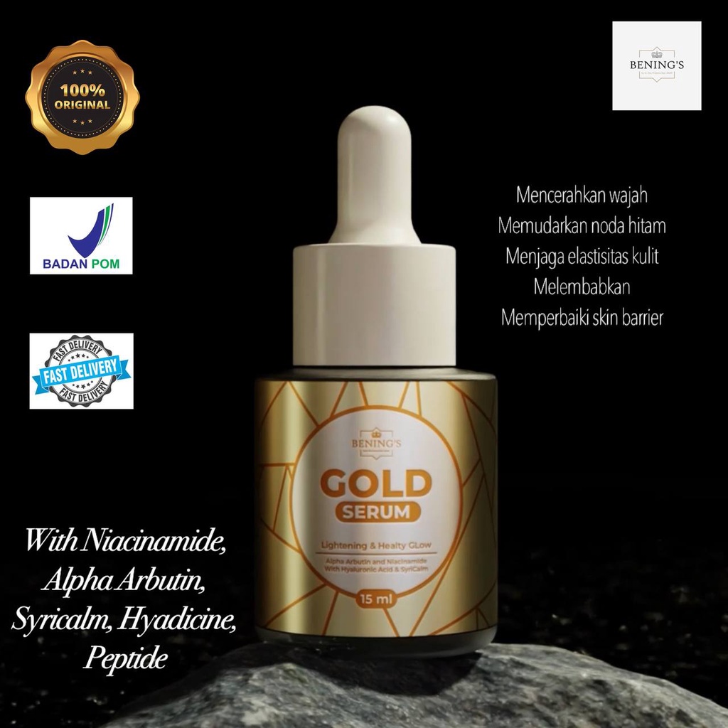 BENINGS GOLD SERUM PENCERAH WAJAH DR OKY PRATAMA / SERUM BENING SKINCARE-5