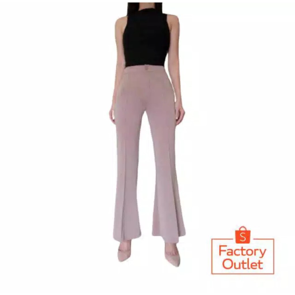 WF STORE - Wide leg scuba pants 1855 / celana cutbray