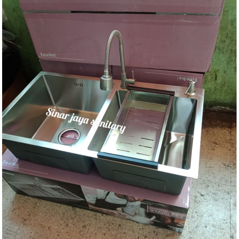 Paket sink stainless inobe 8245 &quot;ORIGINAL&quot; / kitchen sink 8245 stainless