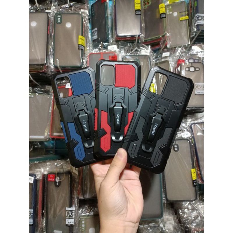 (MH)-SAMSUNG A03S Robot Silikon Ring Standing Cover Casing HP Hardcase