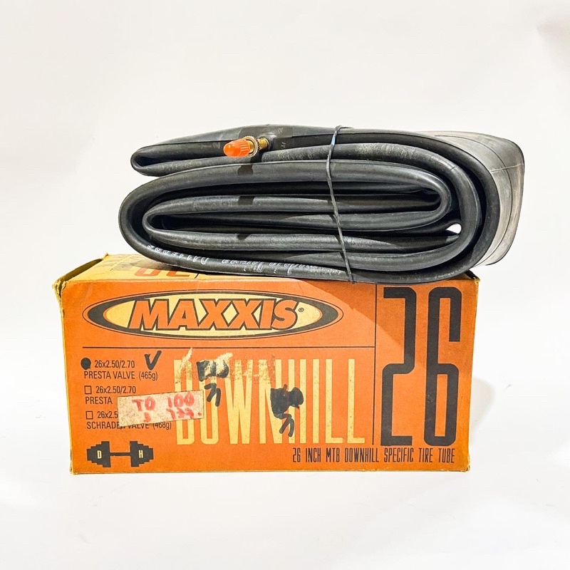 BAN DALAM SEPEDA TUBE DOWNHILL MAXXIS 26x250-270 FV - MURAH CLEARANCE SALE