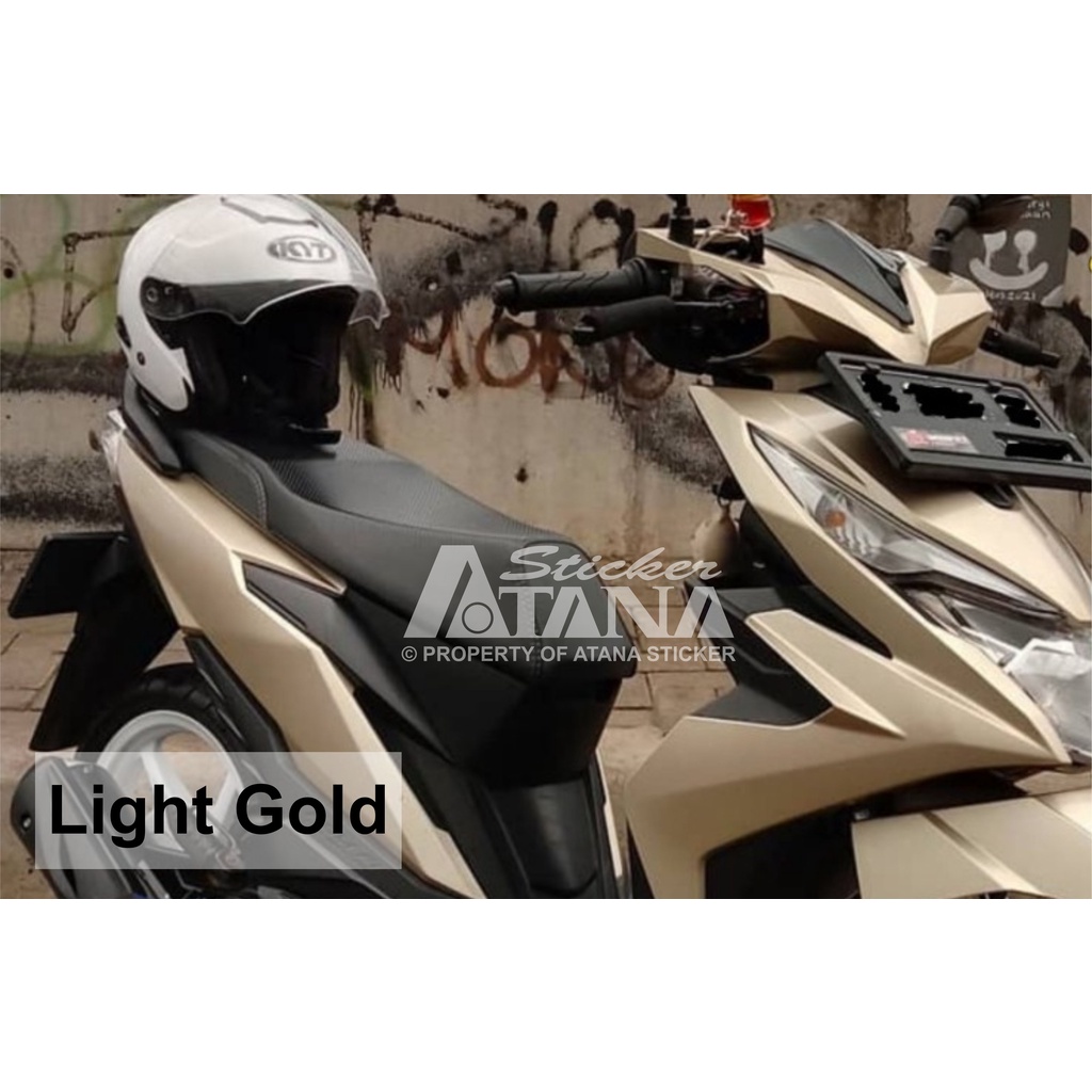 Skotlet Light Gold Scotlet Rose Gold Stiker Soft Gold Sticker Emas Decal Motor Mobil Anti Gores Body Background Aquarium Aksesoris Variasi Hp Laptop Helm Tablet Beat Vario PCX Nmax ADV Vespa Mio Seul Scoopy