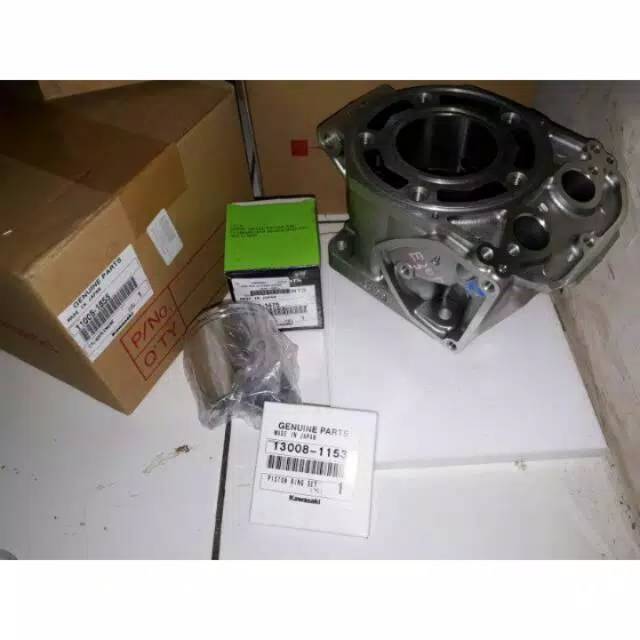 Blok seher ninja 150 r rr 1855 plus piston sama ring original kawasaki