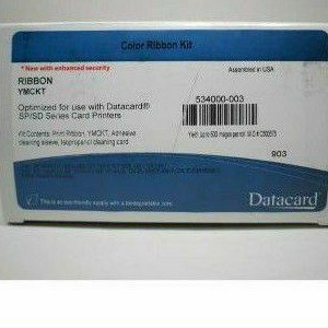 Ribbon Datacard YMCKT - 500 Image PN 534000-003 Made In USA