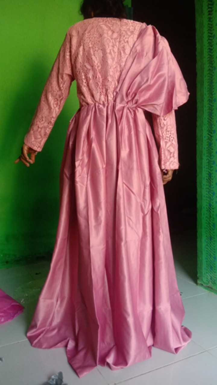 Gamis Brokat Cavlin / / Pusat Kulakan Batik Sarasavati Store
