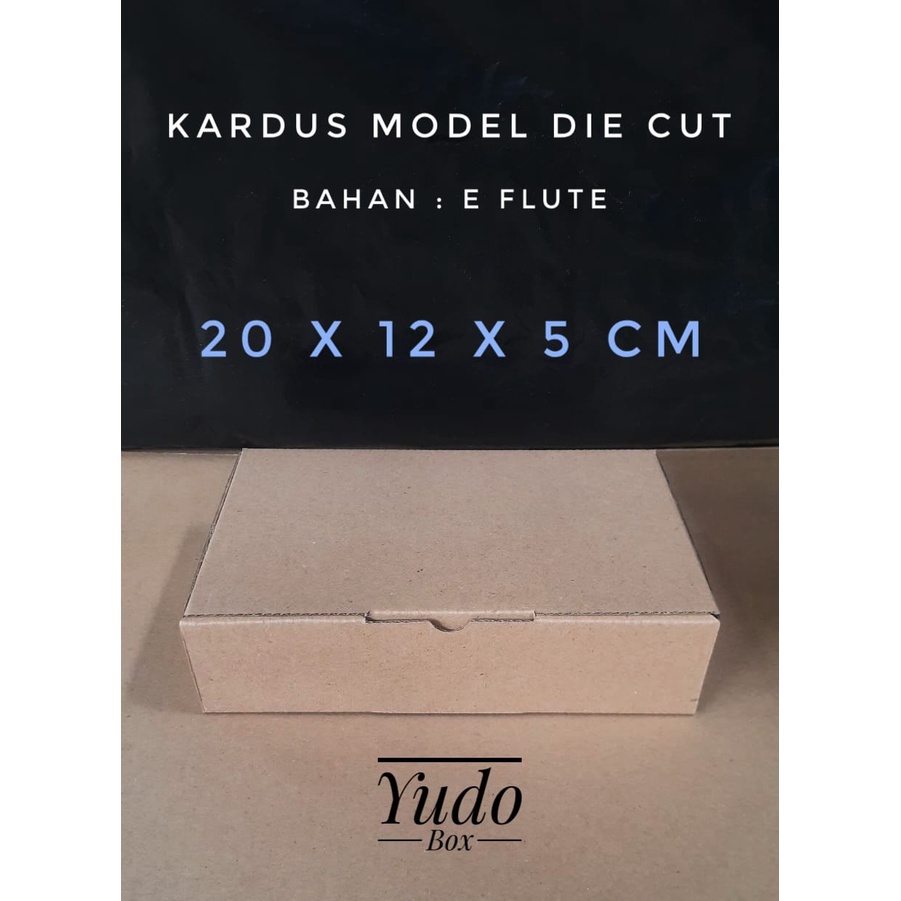 

kardus/karton/box. uk.20 x 12 x 5 cm..model DIE CUT